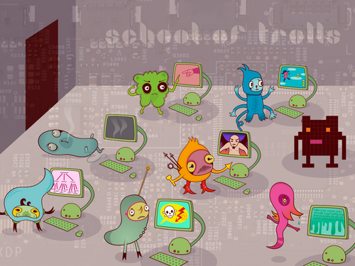 School of trolls / Prototyp Game / mit Bettina Wegenast und der Fachhochschule Nordwest / 2015