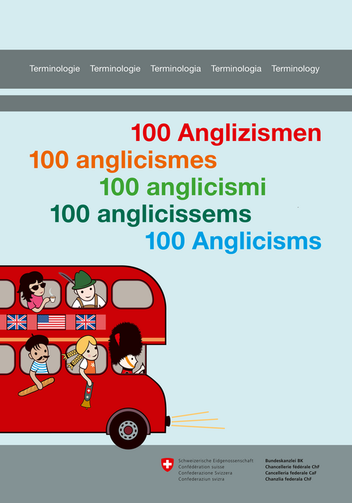 Cover vom Buch "100 Anglizismen" / Bundeskanzlei / 2015